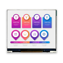 Wyświetlacz LCD TFT 3.5cal IPS TFT 640 X 480pikseli USB I/F Tak Midas