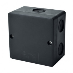 Puszka instalacyjna KSK 80 natynkowa 81x81x54mm bezhalogenowa hermetyczna IP66 czarna