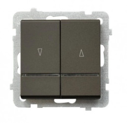 SONATA Łącznik żaluzjowy z podświetleniem /z blokadą mechaniczną/ czekoladowy metalik ŁP-7RBS/m/40