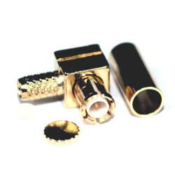 ZŁĄCZE MCX wtyk kątowy na kabel RG174 HQ