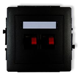 Mechanizm gniazda głośnikowego podwójnego (2,5mm2)