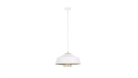Lampa Wisząca Nowoczesna Loftowa 1Xe27 Electra Gold/White