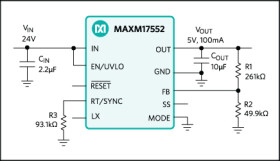 4V to 60V, 100mA, Compact Step-Down Power Module