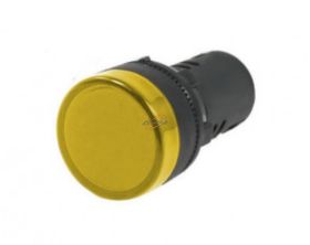KONTROLKA LED 24V AC/DC ŻÓŁTA 28mm