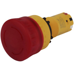 Deca CP2E-LVE01Q4R Emergency Stop Button 24V DC/AC 8A IP66