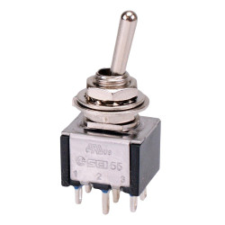 TA202A1 On-On Miniature Toggle Switch DPDT 6A