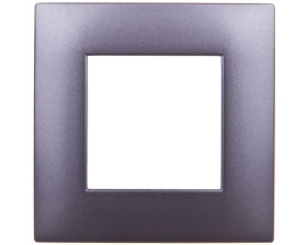 DANTE Ramka pojedyncza tworzywo lakierowane GRAFIT 456081