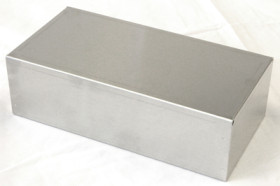 Aluminum enclosure, (L x W x H) 254 x 127 x 76 mm, natural, 1444-1053
