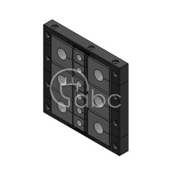 Rama przepustowa KEL 24-2 MT, na 6 modułów KT małych i 6 modułów KT dużych,...