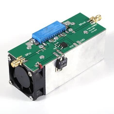 Wzmacniacz mocy RF 600-1100MHz 8W wyjścia 30dB wzmocnienia złącze SMA chłodzenie powietrzem klasa przemysłowa szeroki zakres nap