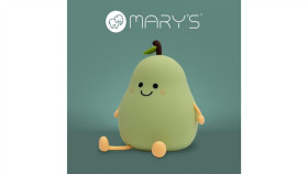 Marys Lampka Nocna Led Gruszka Zielona