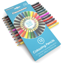 Classmaster Assorted Colouring Pencils - Pack of 12
