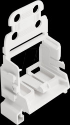 221-549 Fastening adapter for mounting rail, 10-conductor, white