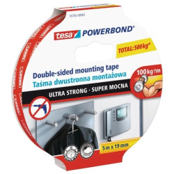 Taśma montażowa POWERBOND super mocna 5m 19mm 55792-00003-01