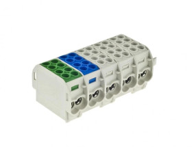 Listwa zaciskowa pięciopolowa ZGX 5x(1x25/2x16) mm2 (3P+N+PE) ENE-00512