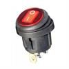 Przełącznik kołyskowy KCD1 podświetlany czerwony wodoodporny 3-pin 2-pozycje 250VAC/6A 125VAC/10A