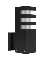 Kinkiet zewnętrzny RADO K BL, E27 max 18W, kolor czarny 0438621