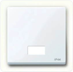 Merten System M Klawisz pojedynczy IP44 z okienkiem biały active MTN432725