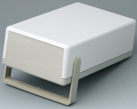 ABS flat enclosure, (L x W x H) 189 x 110 x 60 mm, gray white (RAL 9002), IP40, A9040165