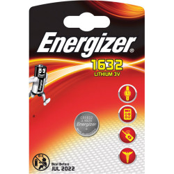 Energizer E300164000 CR1632 Lithium Coin Cell