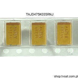 TAJD475K035RNJ Tantalum 4.7uF 35V 10% SMD-D AVX