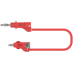 Electro PJP 2117-CD1-50R Test Lead Jack Plug 50cm Red 1pc