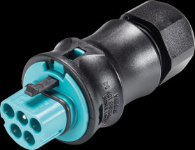 96.052.4053.6 Connector RST Classic 20i5, plug turquoise blue