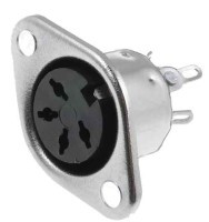 GDIN4-P Gniazdo DIN na obudowe 4 pin (na rysunku typ2) 216 stopni