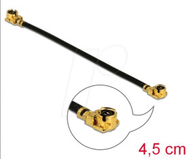12605 Antenna Cable MHF® I plug to MHF® I plug 1.13 4.5 cm