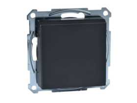 MERTEN Gniazdo pojedyncze z uziemieniem i klapką z przesłoną śrubowe antracyt Sys M MTN2610-0414 SCHNEIDER ELECTRIC