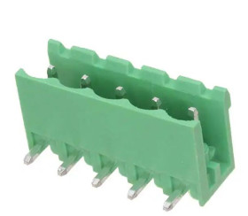 Klucz polaryzacyjny 5 -pinowe raster 5.08mm Przepust Męski RS PRO