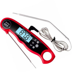 Termometr LCD 2w1 z sondą RED ULTRA szybki -50 do +300, kuchenny do mi