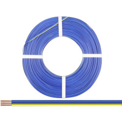 Donau 318-223-50 Elektronik Strand 3x0.14mm&#xB2; 50m Blue-Yellow Plastic Insul.