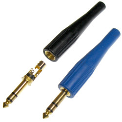 Wtyk JACK 6,3mm STEREO GOLD Prof