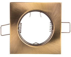 Sufitowa oprawa punktowa PORTO, IP20, kwadrat, patyna, TYP DS10