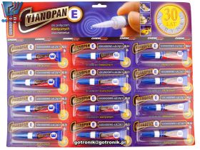 Cyjanopan E uniwersalny klej błyskawiczny - 12 sztuk