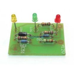 E51 diodowy wskaźnik ładowania akumulatora 12V na 3 diodach LED