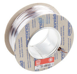 Przewód jednożyłowy linkowy 0,5 mm2 Brązowy RS PRO PVC 20 AWG 500 V dł. 100m 16/0,2 mm +70°C BS 6004, zgodność z RoHS