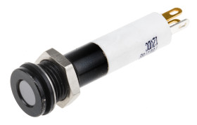 Lampka kontrolna do montażu panelowego 12V dc 8mm LED Końcówka lutownicza RS PRO