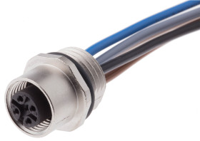 Złącze wielostykowe przemysłowe 5-pinowe M12 Montaż na kablu Gniazdo Binder