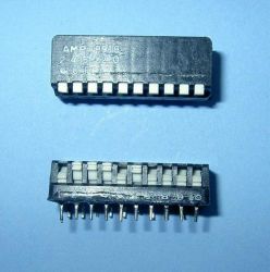 DIP SWITCH 10-PIN BLUE/BLACK PIANO