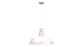 Lampa Wisząca Enzo White/Pink 1Xe27 Mlp7979 Milagro