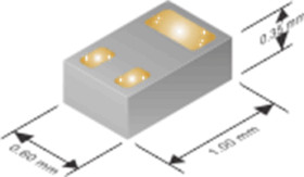 20-V, P channel NexFET™ power MOSFET, single LGA 0.6 mm x 1 mm, 105 mOhm, gate ESD protection