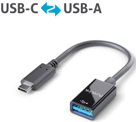 IS231 USB 3.0 Adapter, iSeries, USB-C to USB-A, black 0.1 m