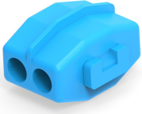 Branch terminalwith insulation, 0.8-2.0 mm², AWG 18 to 14, blue, 12.29 mm, 53440-1