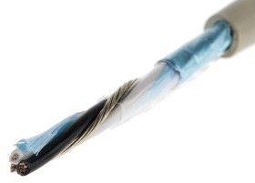 Kabel do transmisji danych 1 -parowy 0,35 mm² 2 -rdzeniowy Ekranowany 22 AWG AWG PVC 300 V