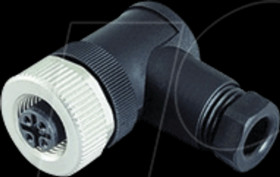 V1-W-BK SAL M12, 3-pin, female, angled