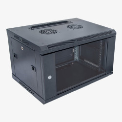 Szafa wisząca 19" 6U 600x600mm czarna