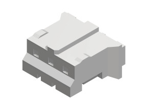 EDAC Obudowa złącza pin żeńskiego na kabel Ilość pinów 3 Wymiary siatki: 2 mm 140-503-210-011 1 szt.