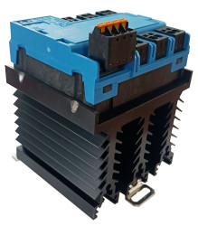 Przekaźnik półprzewodnikowy trójfazowy, montaż na szynie DIN 22 A Celduc 660 V AC